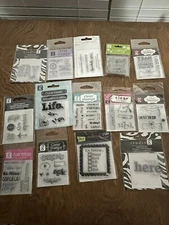 14 Studio G SMALL ACRYLIC & RUBBER Stamps graduation sayings, sympathy, love