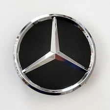 Center Cap Hubcap Replacement For Mercedes Benz Black EMBLEM Logo Wheel Non OEM