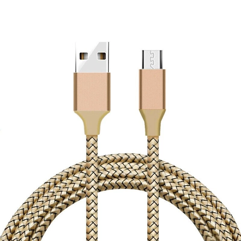 Cable de microcarga y sincronización de datos trenzado Dragon de alta calidad de 1 m para HTC, Motorola Foto 2 de 4