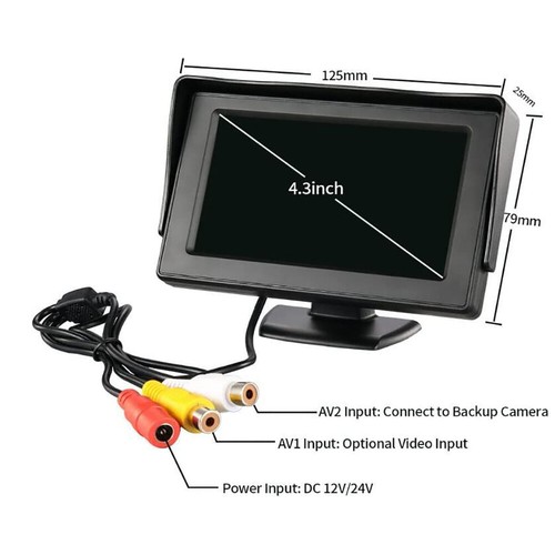 car reverse camera+4.3" Monitor for Nissan Interstar Peugeot Expert 224 222 VF3 - Picture 2 of 7