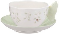 Lenox Butterfly Meadow Figural Cup And Saucer Set, Green, New, Free Shipping on sale Lenox Butterfly Meadow Figural Cup And Saucer Set, Green, New, Free Shipping on sale