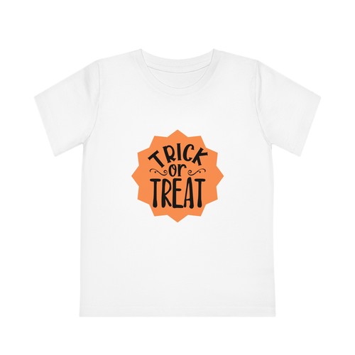 Trick or Treat Halloween Kids Organic Cotton Creator T-Shirt multiple colors - Picture 5 of 16