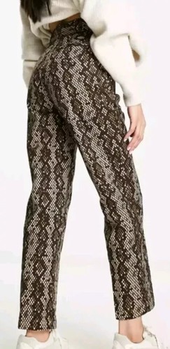 DICKIES Camden Camo Snake Print Pants Multi Womens Size 2 High Rise NWT - Picture 2 of 10