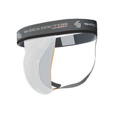 Sport Supporter with Cup Pocket, White, Size - Adult Large