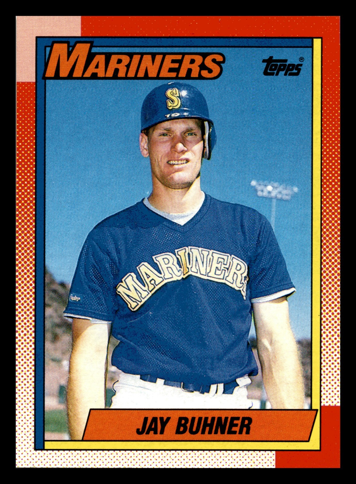 1990 Topps Jay Buhner Mariners #554 Centered Mint