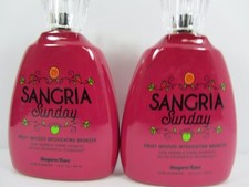 2 PACK SANGRIA SUNDAY FRUIT INFUSED BRONZER + SKIN FIRMING AGENTS TANNING LOTION
