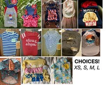 DOG SHIRTS/DRESSES - Bomb Pop, Patriotic, Birthday, Stud Muffin, Purdue, Easter