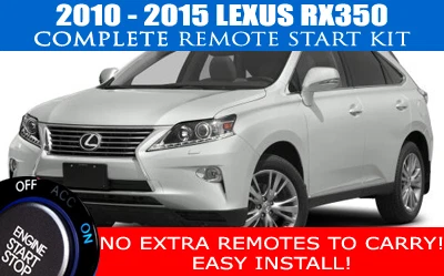 Fits Lexus RX350 Remote Start Complete Kit 2010 2015 Easy