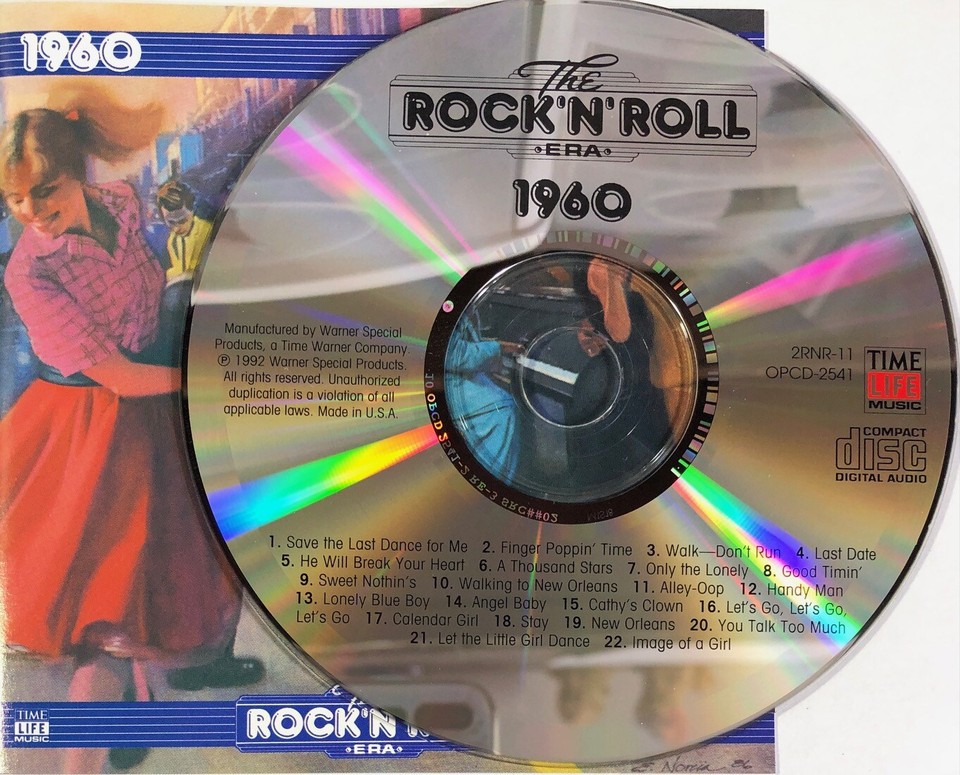 Time Life The Rock'n'Roll Era 1960 by Various Artists(CD 1992)22 Songs