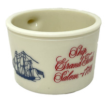 OLD SPICE Shaving Mug Shulton Ship Grand Turk Salem 1786 Ever Ready Brush