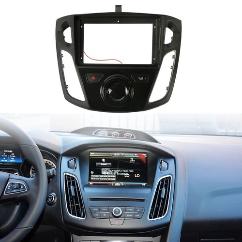 UGAR Dash Radio Installation Fascia Kit For Ford Focus 2005-2011 – ABS Plastic, Fits Double DIN Head Units, Auto Air-Con