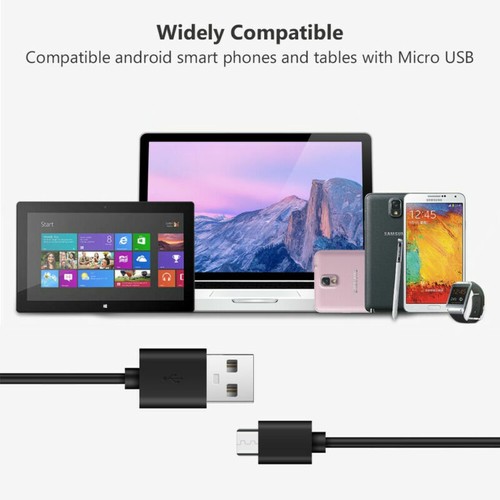 Charger Samsung For Android 25cm 1m 1.5m 2m 3m Cable Micro USB 3A Fast Sync Cord - Picture 6 of 9