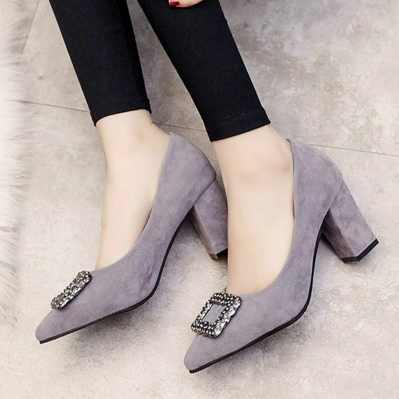 BRAND NEW W TAG!! PURPLE SUEDE LIKE UPPER SHOES W DECO, ELEGANT!! SZ 7.5