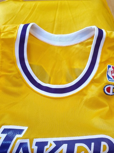 Maglia basket Eddie Jones #25 Los Angeles Lakers Yellow Champion 44 NBA usata in ottime condizioni - Foto 10 di 13