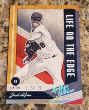 JACOB DEGROM 'NEW YORK METS' LEATHER AND LUMBER BASEBALL CARD 24 OF 25 LIMITED