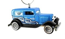Christmas Ornament for Ford Panel Delivery Van Blue
