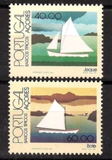 [8510] Portugal, Açores 1985, full set MNH** Typical boats of the Azores, ships