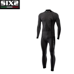Unisex Adulto SIX2 Sottotuta Integrale Black Carbon-XS