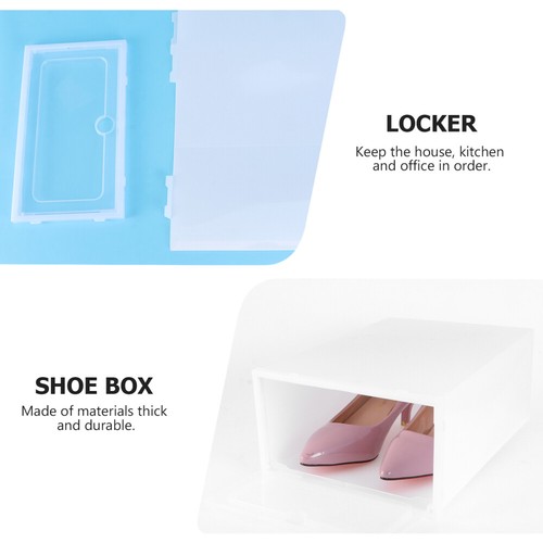 Shoe Box Storage Containers Stackable Sneaker Boxes Clear Plastic Stackable - Bild 6 von 12