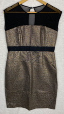 NY&C Sheath Dress Womens 4 Party cocktail metallic Shimmer Sleeveless evening