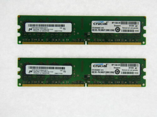 Barrette Mémoire Micron 1GB DDR2-800MHz ECC PC2-6400E - DIMM Pour Deskpro
