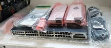 Cisco Catalyst WS-C3750X-48T-L Ethernet Switch w/ 1G Module+2x PSU+Ears NEW *OB*
