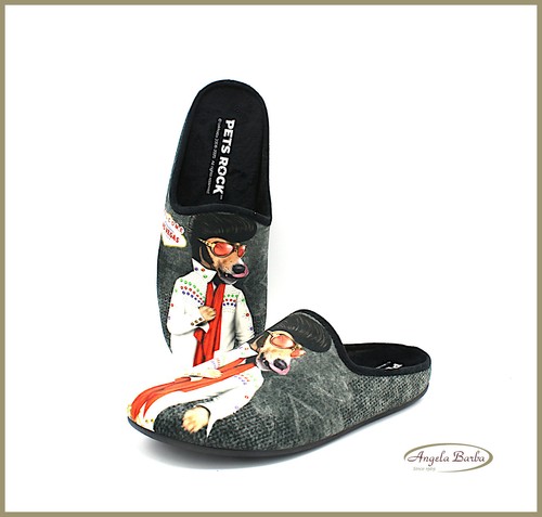 Pantofole da uomo invernali ciabatte chiuse per la casa comode antiscivolo  cane | eBay