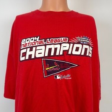 Lee Sport St Louis Cardinals 2004 National League Champs T Shirt Vtg MLB 2XL