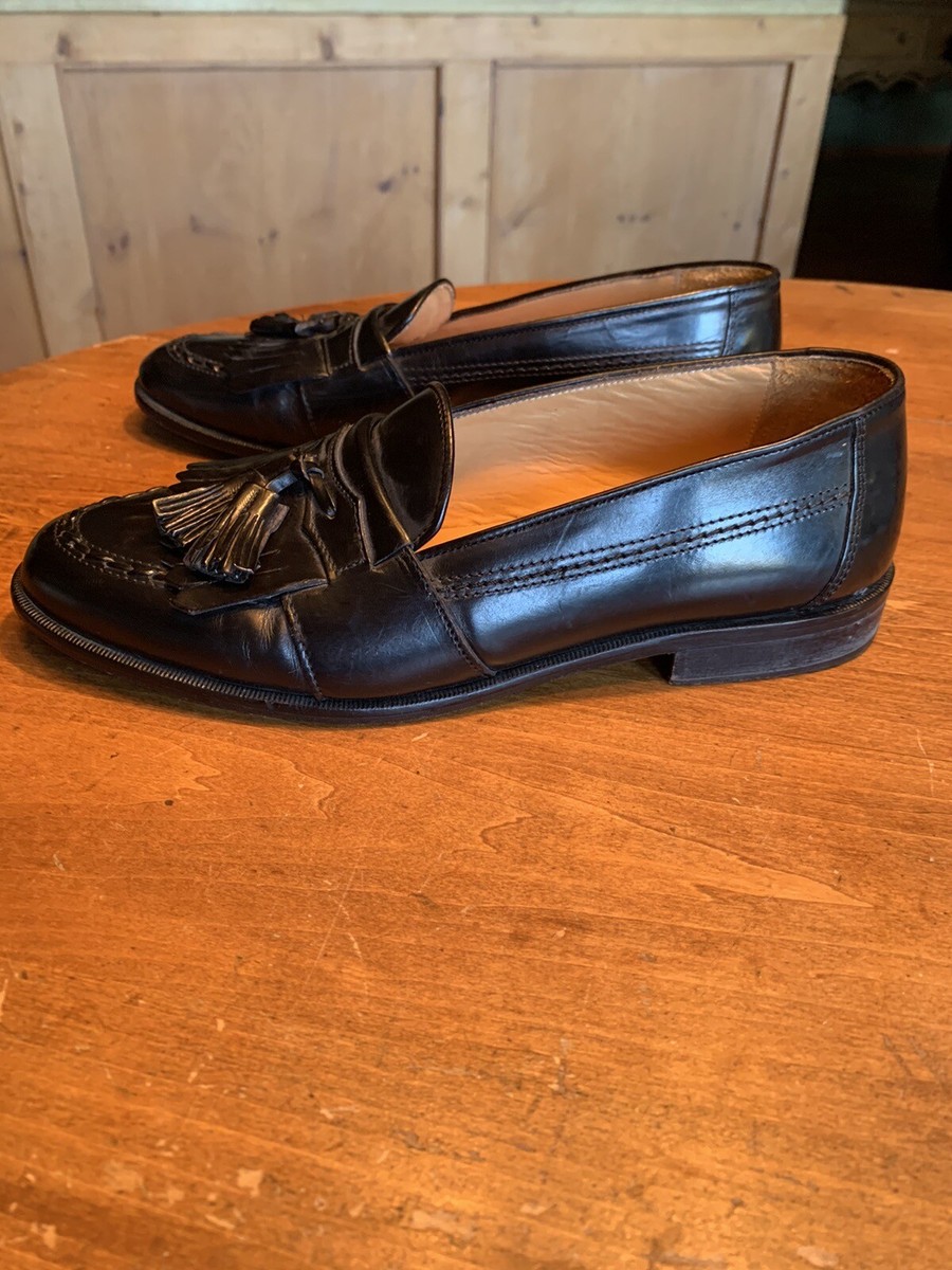 Johnston Murphy Cellini Black Kiltie Tassel Loafers Italy 9  display picture 1