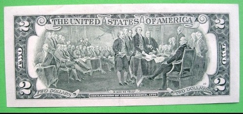 Immaculate Uncirculated 2009 $2 Dollar AA Banknote - Bild 2 von 2