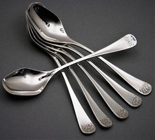 Robbe & Berking Karat 6 / 12 Teel&ouml;ffel Kaffeel&ouml;ffel  800er Silber R&B (P87)