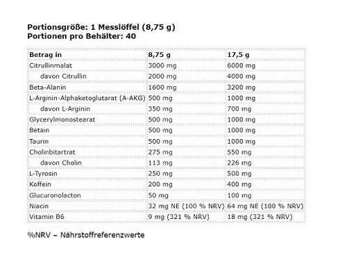 FA Nutrition Muscle Pump Aggression 350g Art: 953402 - Bild 2 von 2