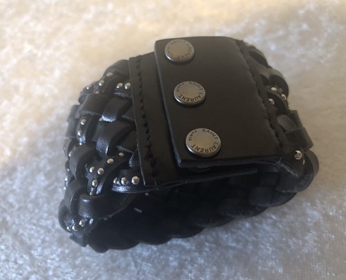 NWT Saint Laurent Marrakech Braided Leather Studded Cuff Bracelet Size S $595.00 - Picture 4 of 9