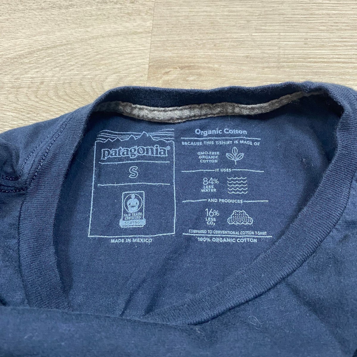 トップス 00's Patagonia Organic Cotton Shirts Patagonia Men's Sz Medium P-6 Logo Organic Cotton Blue T