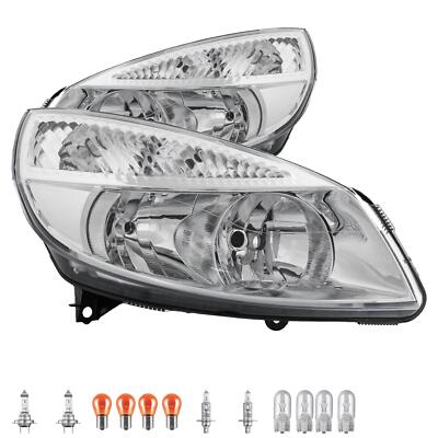 Scheinwerfer Set Halogen H1 für Renault Scénic II inklusive Lampen