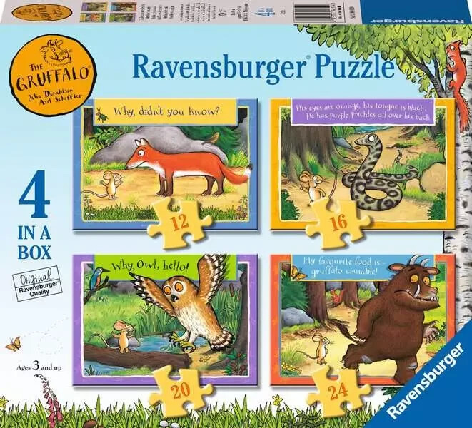 Ravensburger Gruffalo 4 in a Box Jigsaw Puzzles