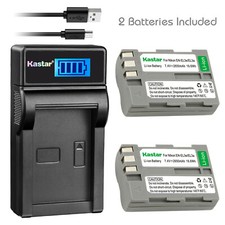 Kastar ENEL3e Battery  Charger for Nikon D50 D70s D80 D90 D100 D200 D300 D300S