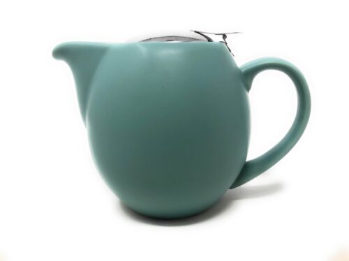 Zaara 32oz / 0.9 Litre MATT Ceramic Teapot with 'Flip Top' Lid and Infuser - Picture 6 of 11