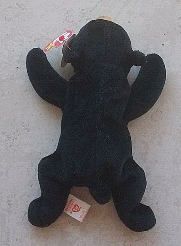 TY Beanie Baby Blackie Bear July 15, 1994 P.E. Pellets Great Shape Tag Error - Picture 2 of 7