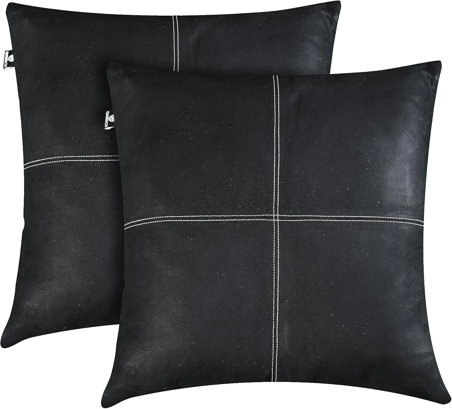 Black Leather Home Décor Pillows