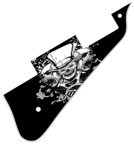 Pickguard  Graphical Compatible with Gibson Les Paul Guitar Top Hat Skull