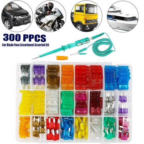 Car Blade Fuses Assortment Kit+Car Electrical Circuit Tester Voltage Test Pen US - Picture 2 of 13