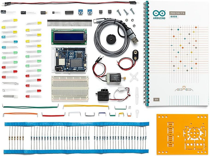 Kit Inicio Arduino Uno R4 Wifi Aprendizaje Electronica Programacion 13 Proyectos