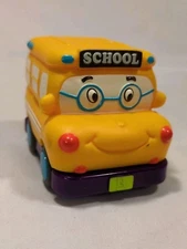 My B Toys 3.5" Toddler Toys Pull Back Car  School Bus Cute Works