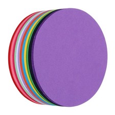 Assorted Colors 4 Inch Round Circle Cutouts Paper DIY Craft Cardstock 360 PCS