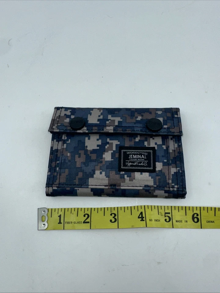 Jeminal Mens Boys Camouflage Canvas Wallet Army Camo Hunting Teens Duty Purse - Image 3 of 4