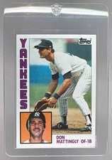 Don Mattingly 1984 Topps #8 Rookie RC