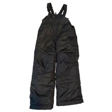 all in motion Kids Black Snow Pants Bib Overalls Size XS 4 5 Winter Ski Suit