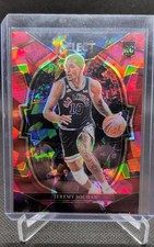 2022-23 Panini Select - Concourse Jeremy Sochan #86 Red Cracked Ice Prizm (RC)