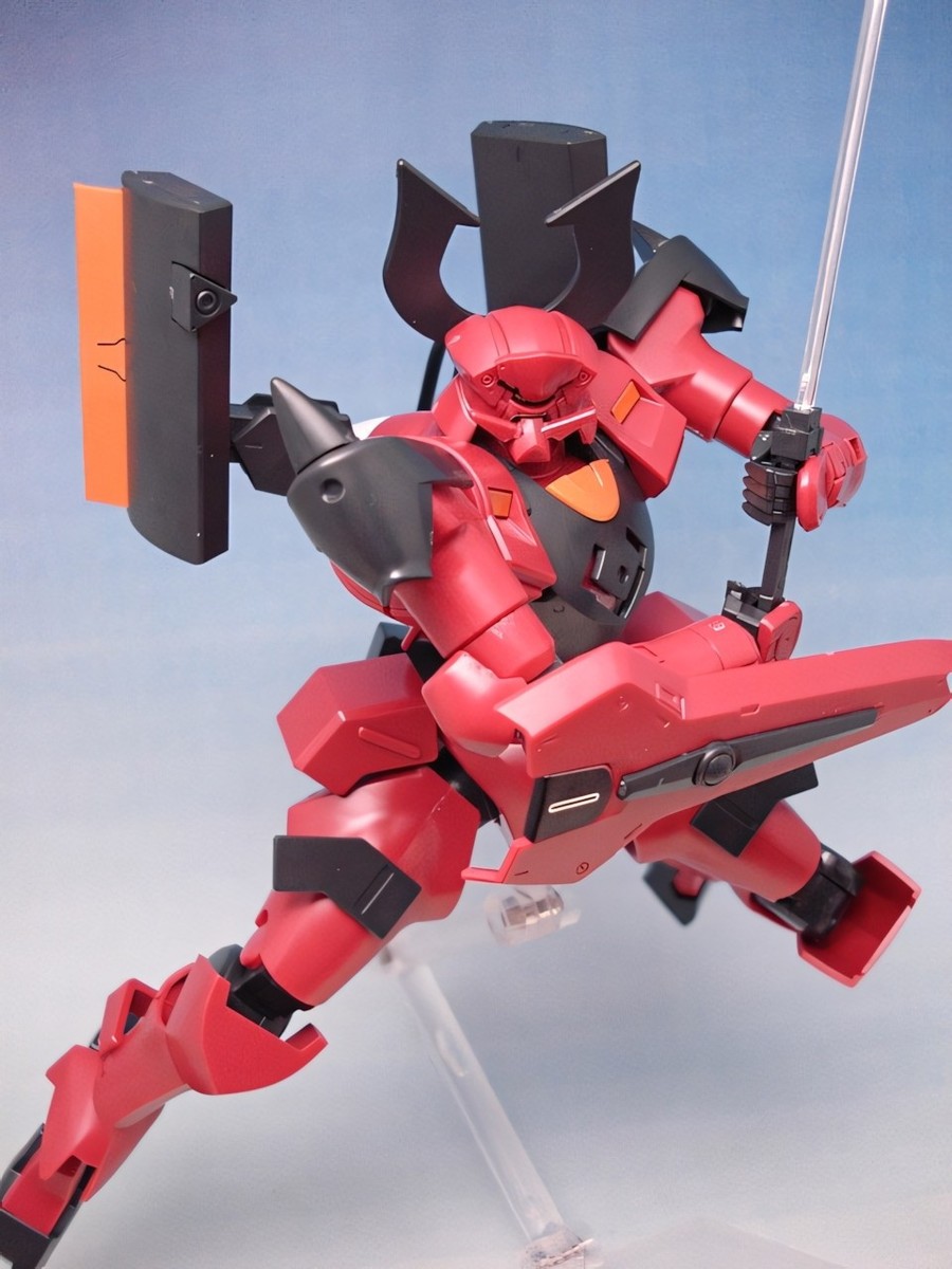 Built Bandai HG GUNDAM 00 OO 1/144 X-704T/AC Mr. BUSHIDO AHEAD